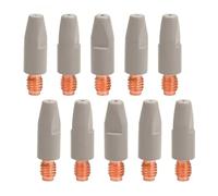 Flaroey 10PCS 24KD Welding Contact Tips Coating Protect M6 Gas Nozzle Tip 1.0mm MIG Welding Torche Welding