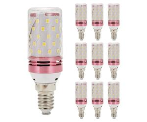 Flaroey 10Pcs E14 LED Corn Bulb 12W Corn Bulb Replace Lamps Small -in Smart Efficient Bulb Warm Light