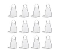 Flaroey 12pcs Cup Holder Anti-Overflow Laundry Detergent Cup Holder Folding Bracket Seamless Hook White