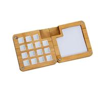 Flaroey 15 Color Wood Sketchbook Palette, Wooden Color Palette Box, Watercolor Palette with Clip Easy to Use Bamboo Color