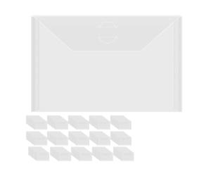 Flaroey 150Pcs 7x5In Storage Envelopes,Resealable Plastic Envelopes Pockets Storage Bag for Clear Stamp,Scrapbook Paper