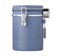 Flaroey 1800ML Stainless Steel Coffee Canister Airtight Container with Date Tracker Measuring Spoon Freshness Lock Kitchen D