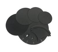 Flaroey 1set Drum Mute Pads Set 14Pcs Drum Mute Pads Volume Reduction Snare Drum Pad for Drums Tone Control Drum Accessories