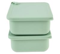 Flaroey 2 Pack Pizza Ball Box Versatile Pizza Dough Proofing Box Heat Silicone Dough Box Pizza Dough Box Soft Fermentation Box B