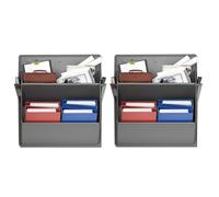 Flaroey 2 Pack RV Shoe Storage with Sticky Adhesive Tape, over the Door Shoe Rack,Wall Hanging Shoe Organizer with Pockets Gray
