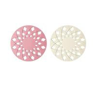 Flaroey 2 PCS Heat Insulation Mat High-Temperature Silica Gel Hollow Anti Scalding Table Placemat D