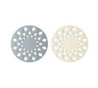 Flaroey 2 PCS Heat Insulation Mat High-Temperature Silica Gel Hollow Anti Scalding Table Placemat F