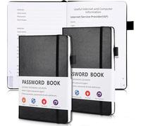 Flaroey 2 Pcs Password Book with Alphabetical Tabs, 7.8 X 5.2inch Password Keeper Book, for Home and Work Gift
