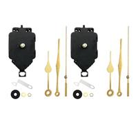 Flaroey 2 Set DIY Clock Movement Kit Oscillating Movement with Hands Quartz Clock Repair Parts Replacement Parts D