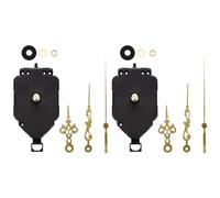 Flaroey 2 Set DIY Clock Movement Kit Oscillating Movement with Hands Quartz Clock Repair Parts Replacement Parts H