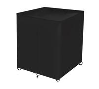 Flaroey 210D Black Zippered IBC Tote Cover for Waterproof Dustproof Large Capacity Water Tank Cover