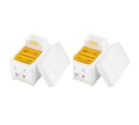 Flaroey 2pcs Bee Hive Frame Holder Equipment Kit Bee Hive Foam Beekeeping Box Beehive Garden Bee Keeping Bee Tool Nest Case