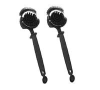 Flaroey 2Pcs Espresso Machine Cleaning Brush Coffee Maker Cleaning Brush Tool Coffee Grinder Brush Accessories 51mm