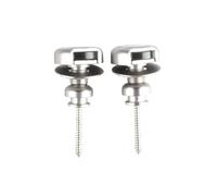 Flaroey 2Pcs Guitar Strap Locks Button Locks Security Retainer Anti-Rust Metal Strap Buttons Retainer for Electric Guitar,B