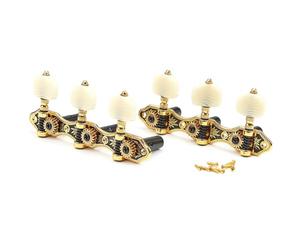 Flaroey 2pcs Guitar String Tuners Classical Guitar 3 Sets of String Tuning Pegs 3Left 3Right Guitars Knobs Replacement