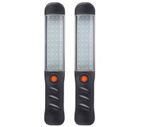 Flaroey 2PCS LED Flashlights Rechargeable Work Light with Magnetic Base and Hanging Hook Floodlight for Car Repair Lighting Easy to Use
