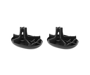 Flaroey 2pcs Silicone Drain Ice Cup Drying Rack Bottle Glass Drain Rack Shelf Black