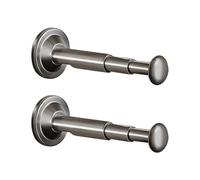 Flaroey 2pcs Suction Cup Clothes Hanger Storage Organizer Home Balcony Multi-Functional Wall-Mounted Hanger Gray