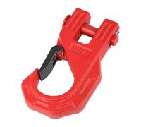 Flaroey 3/8 Inch Winch Hook Heavy Duty, ATV Winch Hook, Winch Tow U-Clamp Sliding Hook for Synthetic Rope Winch Cable ATV UTV(B)