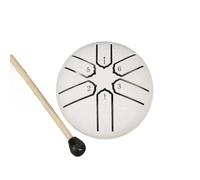 Flaroey 3 Inch 6-Tone Steel Tongue Drum Mini Hand Pan Drums with Drumsticks Percussion Musical Instruments Drum Accessories F