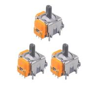 Flaroey 3 Pack 3D Analog Joystick Module for Hall Electromagnetic Controller Thumb Joystick Sensor Accessories