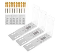 Flaroey 3 Pcs Crack Monitor, Crack Monitoring Record Concrete Crack Monitor, Corner Crack Monitor for The Standard and Corner