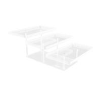 Flaroey 3 Tier Acrylic Display Riser Shelf Display Stand,Dessert Cupcakes Stand Makeup Perfume Holder Style A