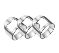 Flaroey 32PCS Bartender Ring Bartender Ring Bottle Opener Stainless Steel Ring Bottle Opener Ring Bottle Opener for Bartenders,C