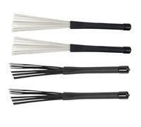 Flaroey 4 Pack Percussion Brushes, Drum Brushes, Snare Drum Brushes, Jazz Drum Brushes, Percussion Drum Brushes Easy Install