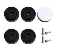 Flaroey 4PCS HiFi Turntable Isolation Feet Stand Speakers Spikes Audio Pads, for Amplifier/Speaker/Turntable 40X15mm Black