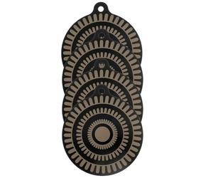 Flaroey 4pcs Induction Cooker Insulation Pad Cooktop Protector Mat Potholder Nonslip Silicone Heat Insulation Pad 24cm