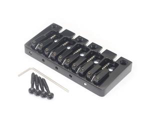 Flaroey 5-String Electric Bridge Flipping Saddle String Spacing 16.5MM String Spacing 16.5MM Fixed Bridge Black