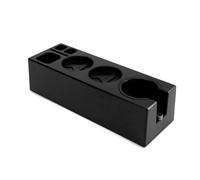 Flaroey 51-58mm ABS Coffee Filter Tamper Holder Coffee Knock Box Espresso Tamper Mat Stand Cafe Tools Coffee Accessories Black