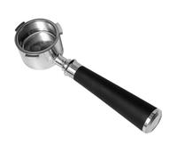 Flaroey 51mm Bottomless Coffee Handle Bottomless Coffee Handle Coffee Machine Accessories Rubber + Stainless Steel