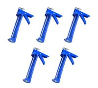 Flaroey 5PCS Caulking Tool, 10:1 Thrust Ratio Caulk Tool No Drip Filling Hand Caulking Tool for Glass Glue Blue