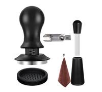 Flaroey 6 PCS Espresso Accessories Coffee Espresso Tamper Set with Espresso Tamper, WDT Tool, Coffee Stirrer, Frothing Pitcher 58MM