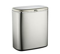 Flaroey 8L Hanging Trash Can for Kitchen Cabinet Door with Lid Garbage Can Wall Counter Waste Compost Bin B