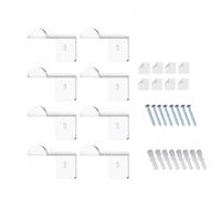 Flaroey 8pcs Adhesive Hat Rack Display Hooks for Wall Door Baseball Cap Holder Closet Storage Organizer Cap Hanger Transparent