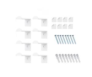 Flaroey 8pcs Adhesive Hat Rack Display Hooks for Wall Door Baseball Cap Holder Closet Storage Organizer Cap Hanger White