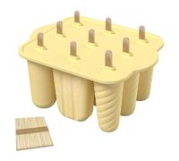 Flaroey 9 Hole Silicone Molds Easy-Release Homemade Ice Maker with 50PCS Sticks B