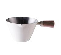 Flaroey 90ml Stainless Steel Measuring Cup Espresso Cups Small Coffee Milk Pitcher Jug Espresso Shot Cup Measure Kitchen White