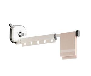 Flaroey Adjustable Telescopic Clothes Rack, Foldable Wall-Mounted Aluminum Alloy for Home Use, Clothes Rack A