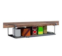 Flaroey Adjustable Under Cabinet Shelf, Under Desk Storage Long Clips for, Metal Under Shelf Storage for Wardrobes Easy Install Easy to Use -A