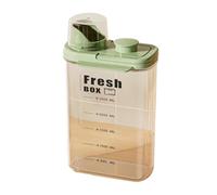 Flaroey Airtight Food Storage Container Set - Moisture-Proof Kitchen Organizer with Measuring Cup, Keeping Sealed Jars A