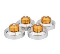 Flaroey Aluminum Isolation Spike Feet Stand Damper Pad for Hifi Audio AMP Cabinet Speaker Turntable Record