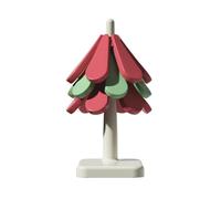 Flaroey Anti Scald Christmas Tree Table Mat Foldable Dishes Insulation Pad Silicone Coaster Square Base