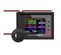 Flaroey AT24CB AC300V 100A Electric Energy Meter Digital Power Monitor Voltage Current Meter with Open-Close Transformer