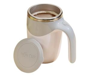Flaroey Automatic Stirring Coffee Cup, Reusable Coffee Cup, Rechargeable Self Stirring Coffee Cup, High Speed Stirring Cup B