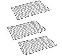 Flaroey Baking- Tools Cake Cooling Rack Square Non-Stick Drying Net Cake Bread Cooling Rack 25.5x41x1.5cm