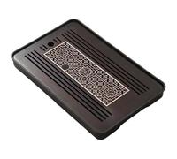 Flaroey Bamboo Tea Tray Portable Dishes Rectangle Tea Ceremony Chaban Tea Chaban Tea Table Dual Purpose Drainage Water Storage C